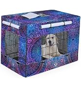 Bienbee Dog Crate Cover, 42 inches Windproof Crate Covers for Dog Cages Breathable Dog Kennel Cov...