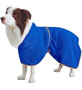 Bienbee Soft Dog Bathrobe，Super Absorbent &amp; Quick-Drying Dog Robe with Hood, Cozy Drying Coat for...
